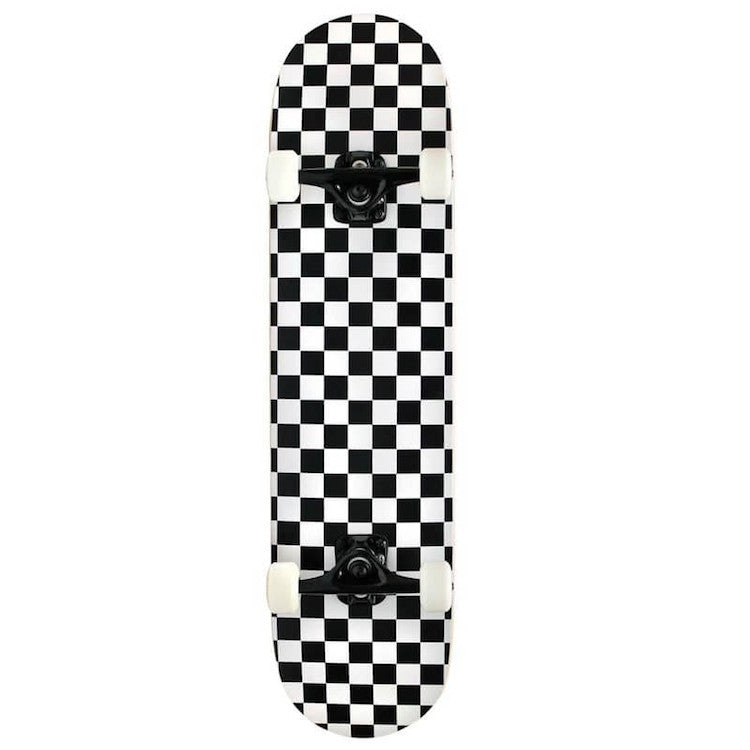 Speed Demons Checkers Black/White Complete Skateboard 7.5