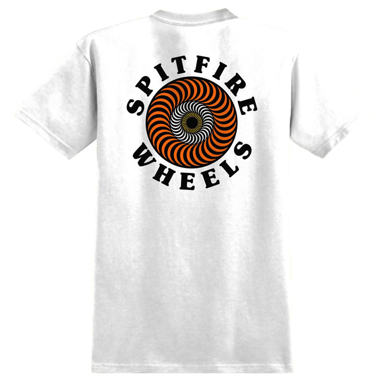 Spitfire Wheels OG Classic Fill T-Shirt White/Yellow/Orange/Red