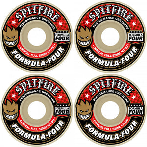 Spitfire Wheels Formula Four Conical Full Skateboard Wheels 101a 54mm