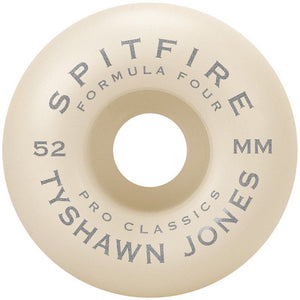 Spitfire Wheels Tyshawn Jones Formula Four Pro Classic Skateboard Wheels 99a 52mm