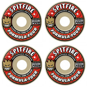 Spitfire Wheels Formula Four Classic Skateboard Wheels 101a 56mm