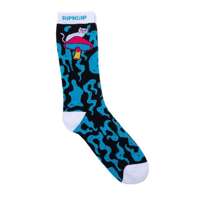 RIPNDIP Psychedelic Blue Crew Socks
