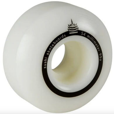 Sushi Pagoda V2 White Skateboard Wheels 99a 54mm