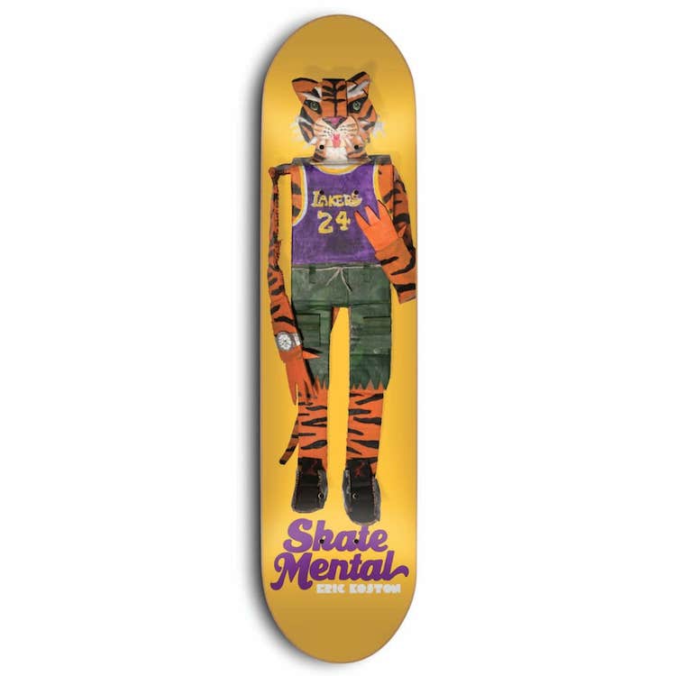 Skate Mental Eric Koston Tiger Doll Skateboard Deck 8.375