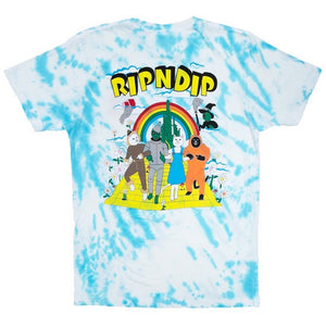 RIPNDIP No Place Like Home Blue Stripe Tie Dye T-Shirt