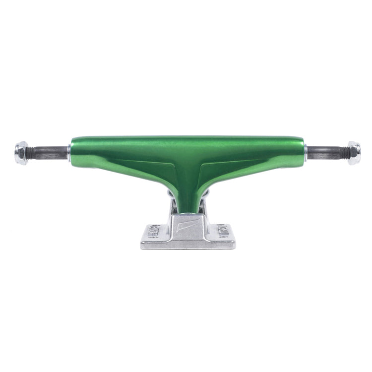 Tensor Trucks Aluminium Mirror Green/Raw Low Skateboard Trucks 5.25