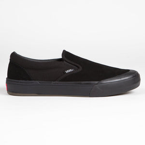 All black slip on vans discount near me