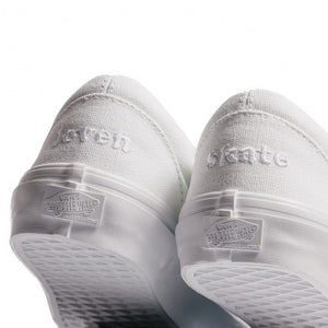 Vans X Lovenskate Skate Slip On Shoes White/White