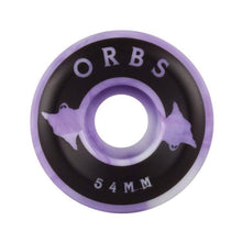 Orb Wheels Specters Swirls Purple/White Skateboard Wheels 99a 54mm