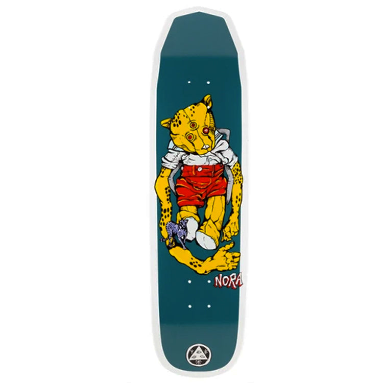 Welcome Skateboards Teddy Nora Vasconcellos on Wicked Princess (White Dip) Skateboard Deck 8.6