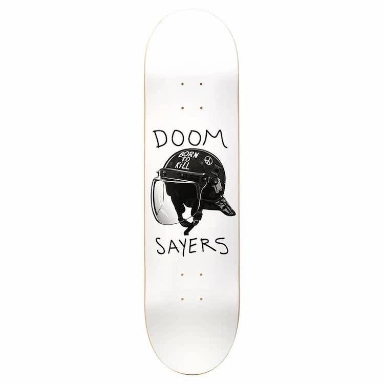 Doom Sayers Club Riot Helmet Skateboard Deck 8.25
