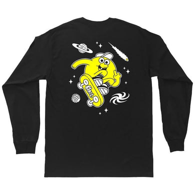 Blast Skates Space Junk LongSleeve T-Shirt Black